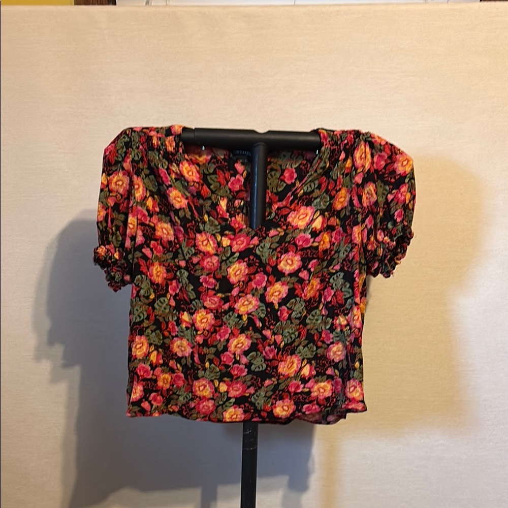 Cynthia Rowley Multicolor Floral Blouse